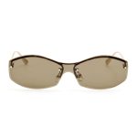 Jacquemus Miami Sunglasses in Gold and Brown