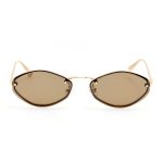 Jacquemus Bellini Sunglasses in Gold and Brown