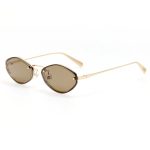 Jacquemus Bellini Sunglasses in Gold and Brown - Image 3