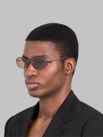 Jacquemus Miami Sunglasses in Gold and Brown - Image 4