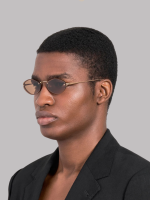 Jacquemus Bellini Sunglasses in Gold and Brown - Image 4