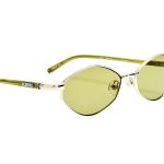 Jacquemus Sirocco Sunglasses in Silver and Khaki - Image 2